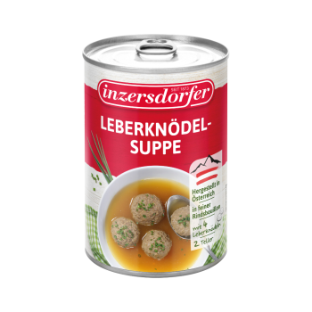 Inzersdorfer Leberknödelsuppe, 400 Gramm Dose